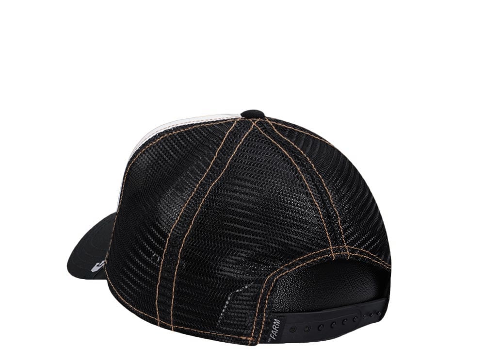 Goorin Bros The King Lion Black White Trucker Snapback Hat