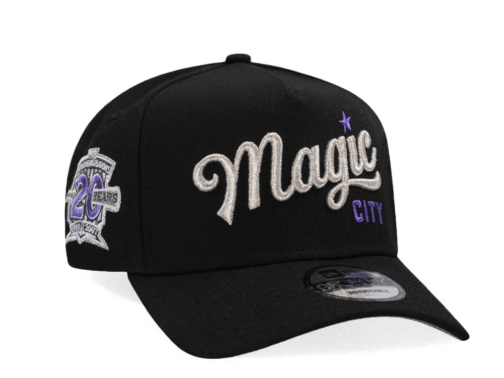 New Era Birmingham Barons 20 Years Black Satin Edition 9Forty A Frame Snapback Hat