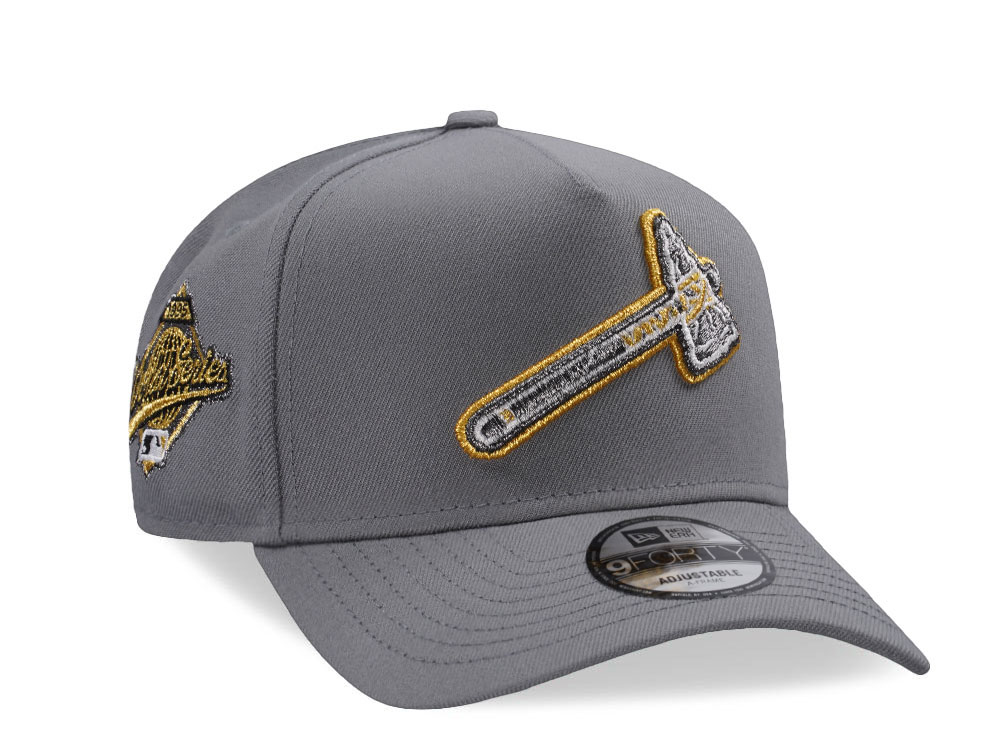 New Era Atlanta Braves World Series 1995 Gray Edition 9Forty A Frame Snapback Cap
