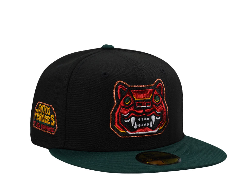 New Era New Hampshire Fisher Cats Gatos Feroces Black Two Tone Edition 59Fifty Fitted Cap