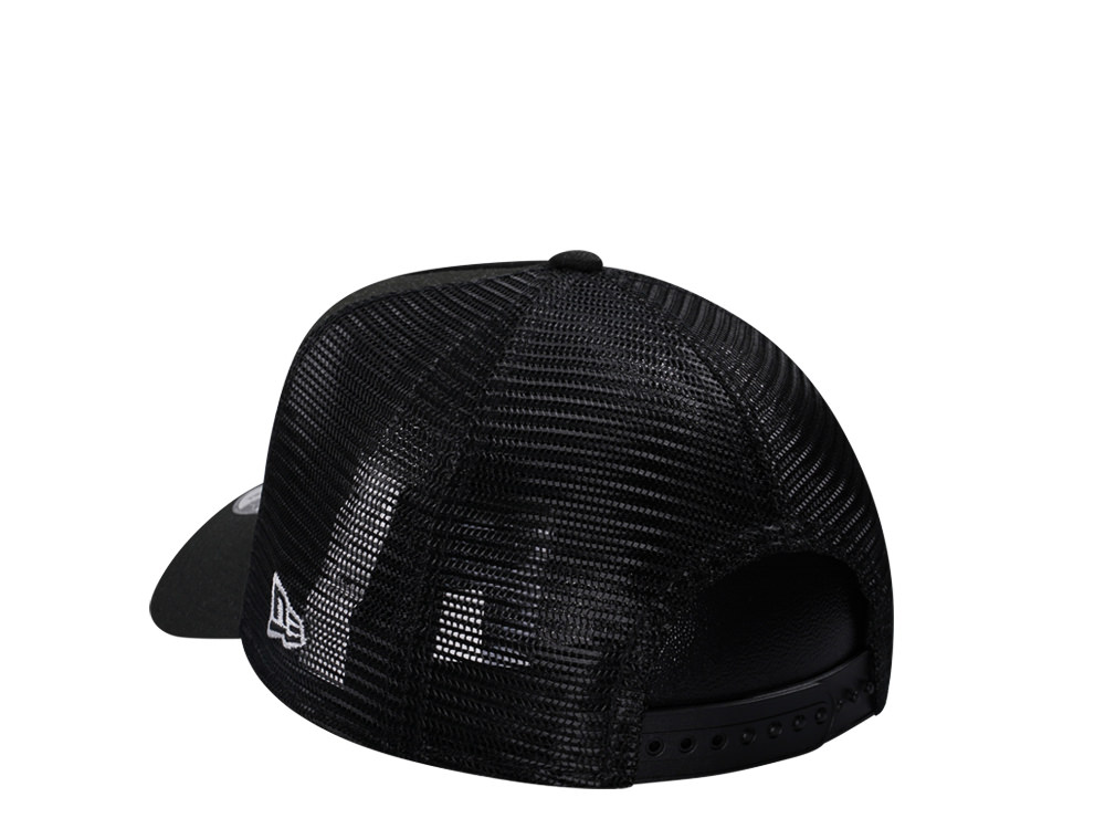 New Era Los Angeles Dodgers Classic Black Trucker A Frame 9Forty Snapback Hat