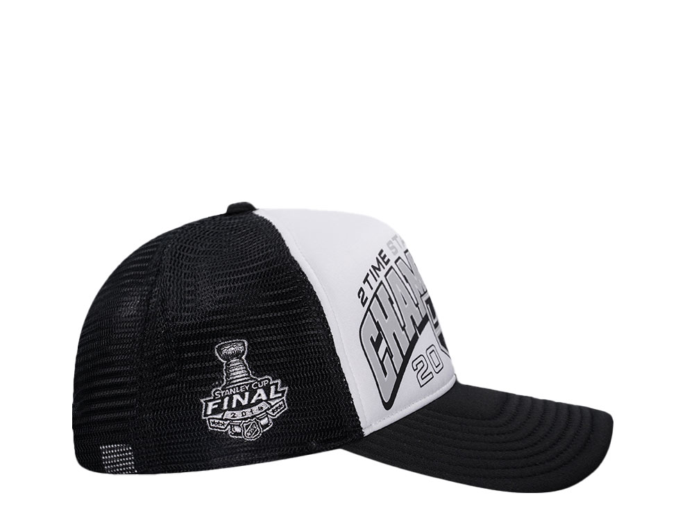 47Brand Los Angeles Kings Vintage 2014 Stanley Cup Black Foam Champ Offside Trucker Snapback Hat