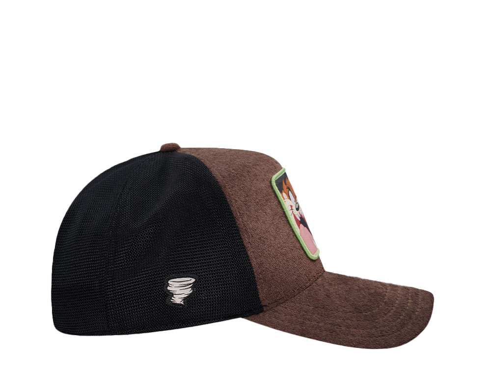 Capslab Looney Tunes Taz Black Trucker Snapback Hat