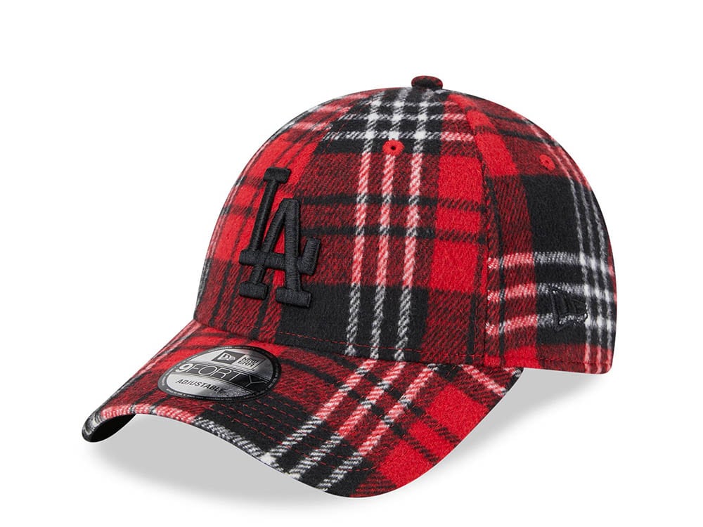 New Era Los Angeles Dodgers Checkered Red 9Forty Strapback Hat