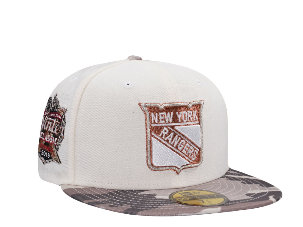 New Era New York Rangers Winter Classic 2018 Chrome Camo Edition 59Fifty Fitted Cap