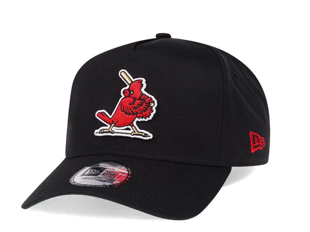 New Era St. Louis Cardinals Black and Red Edition 9Forty A Frame Snapback Hat