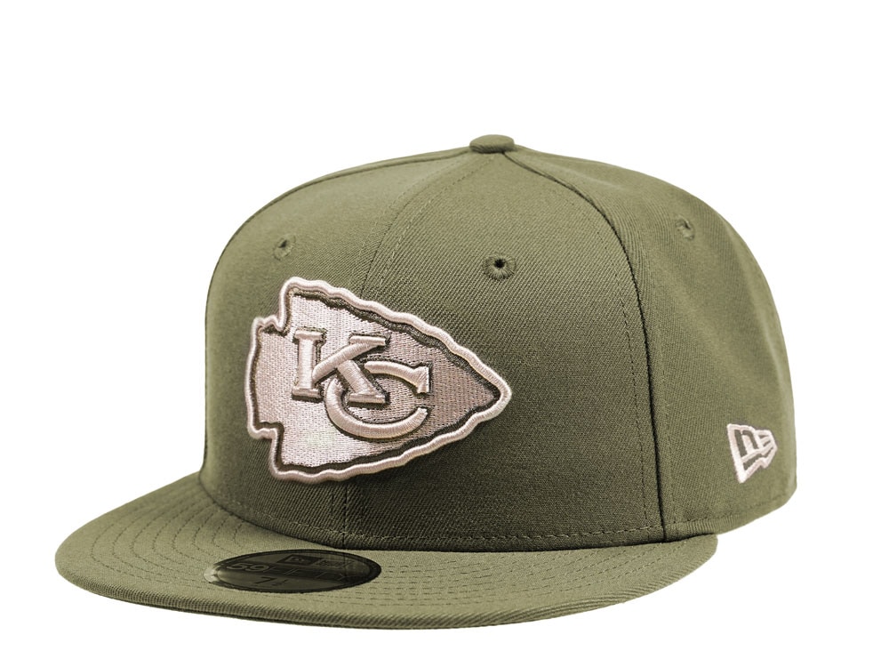 New Era Kansas City Chiefs Army Green Edition 59Fifty Fitted Hat