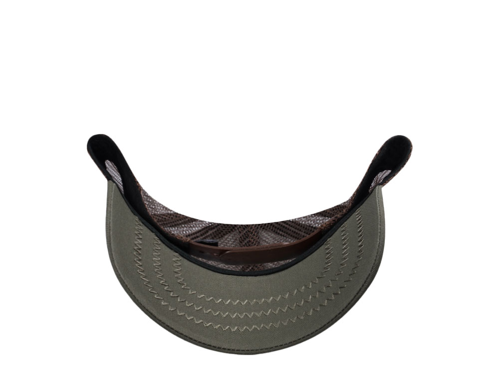 Amplified Bob Marley Green Brown Trucker Snapback Cap