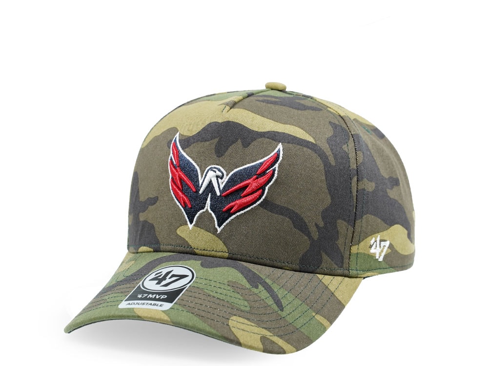 47Brand Washington Capitals Camo Grove Classic DT Snapback Hat