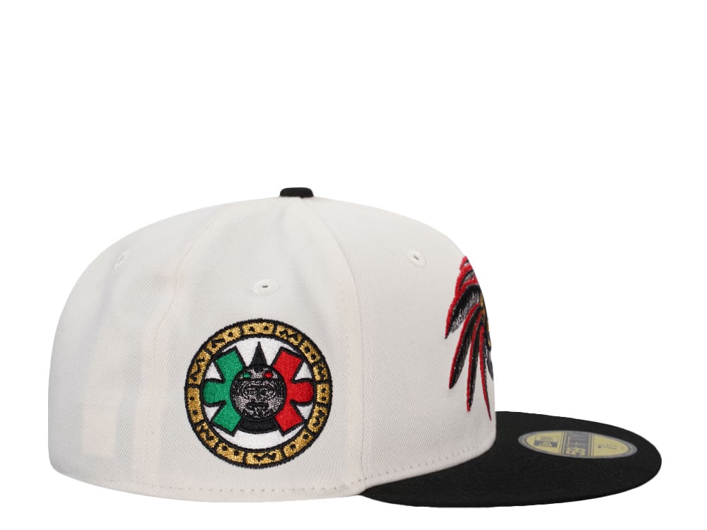 New Era Mexico Aztec Skull Warrior Chrome Two Tone Edition 59Fifty Fitted Cap