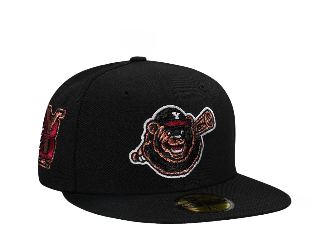 New Era Yakima Bears Black Throwback Edition 59Fifty Fitted Hat