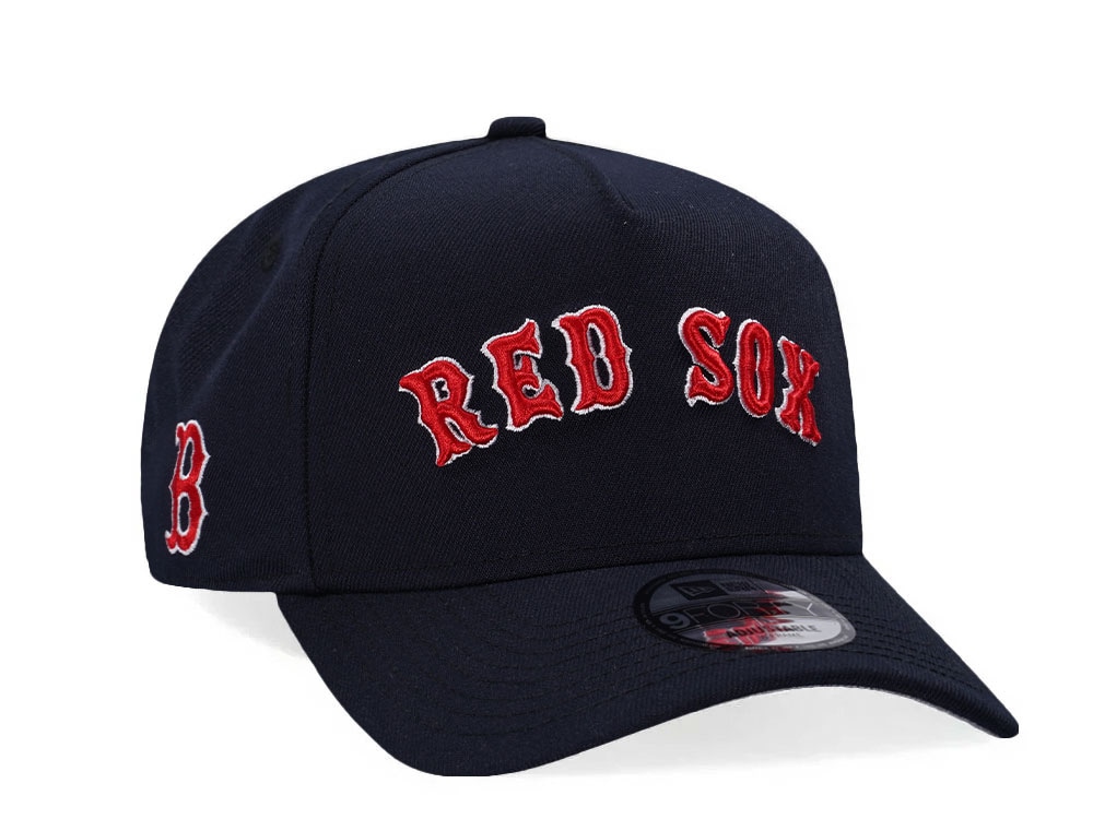New Era Boston Red Sox Navy Classic Edition 9Forty A Frame Snapback Hat