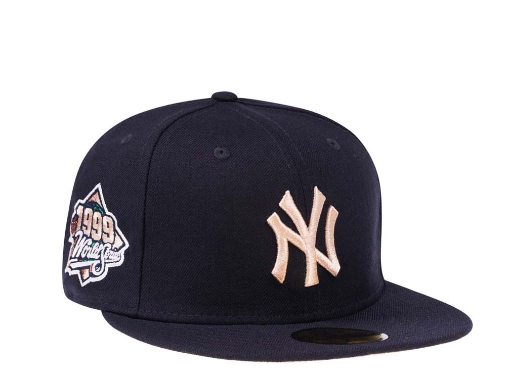 New Era New York Yankees World Series 1999 Navy Peach Prime Edition 59Fifty Fitted Hat