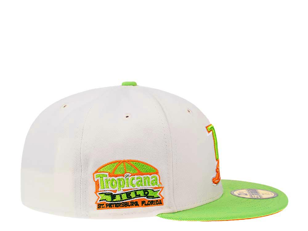 New Era Tampa Bay Rays Tropicana Field Cream Two Tone Prime Edition 59Fifty Fitted Hat