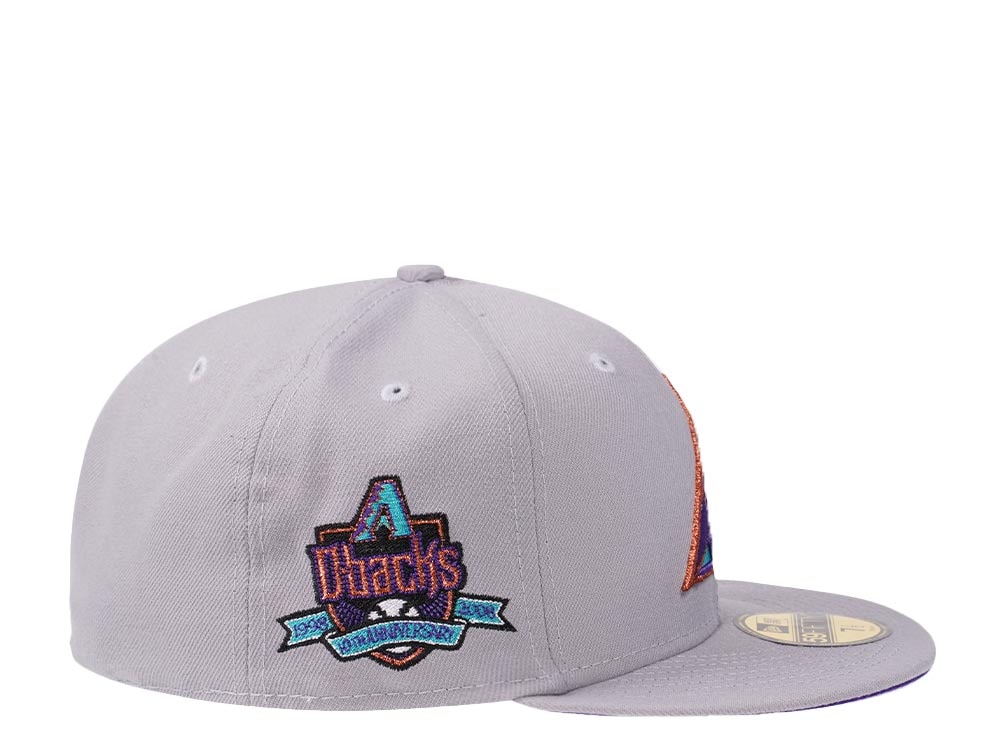 New Era Arizona Diamondbacks 10th Anniversary Fresh Gray  Edition 59Fifty Fitted Hat