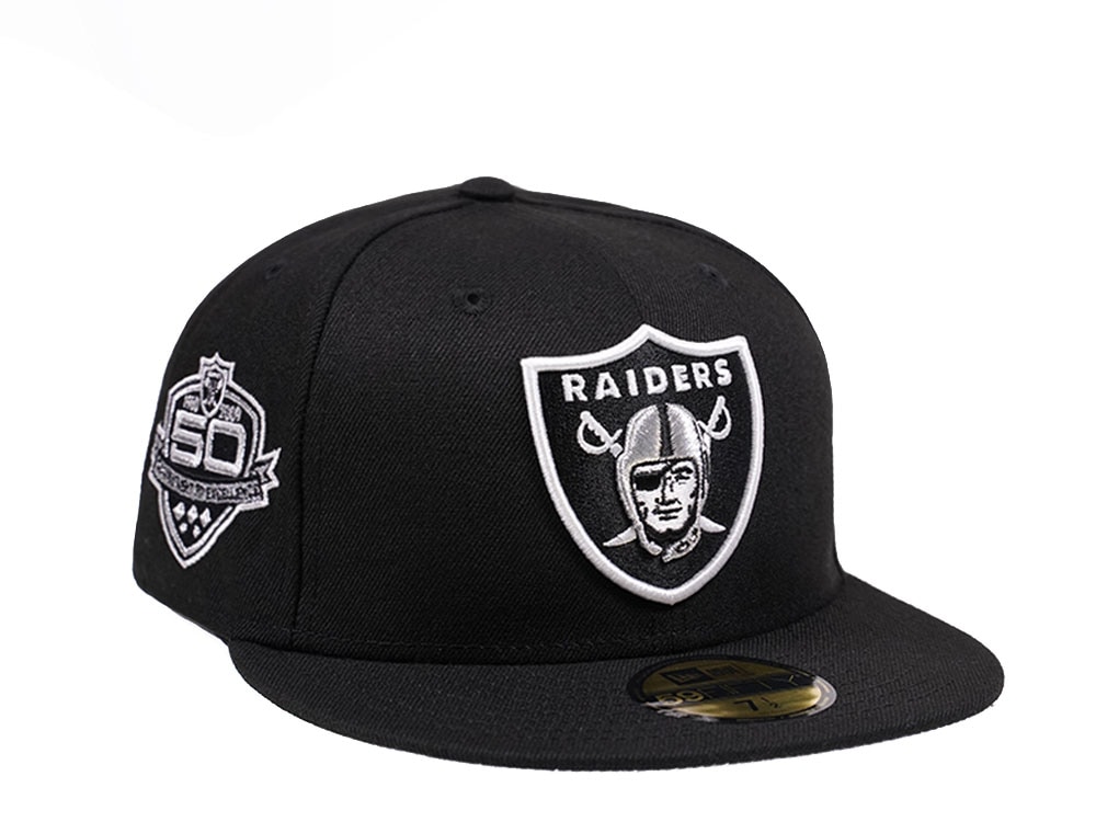 New Era Las Vegas Raiders 50th Anniversary 59Fifty Fitted Hat