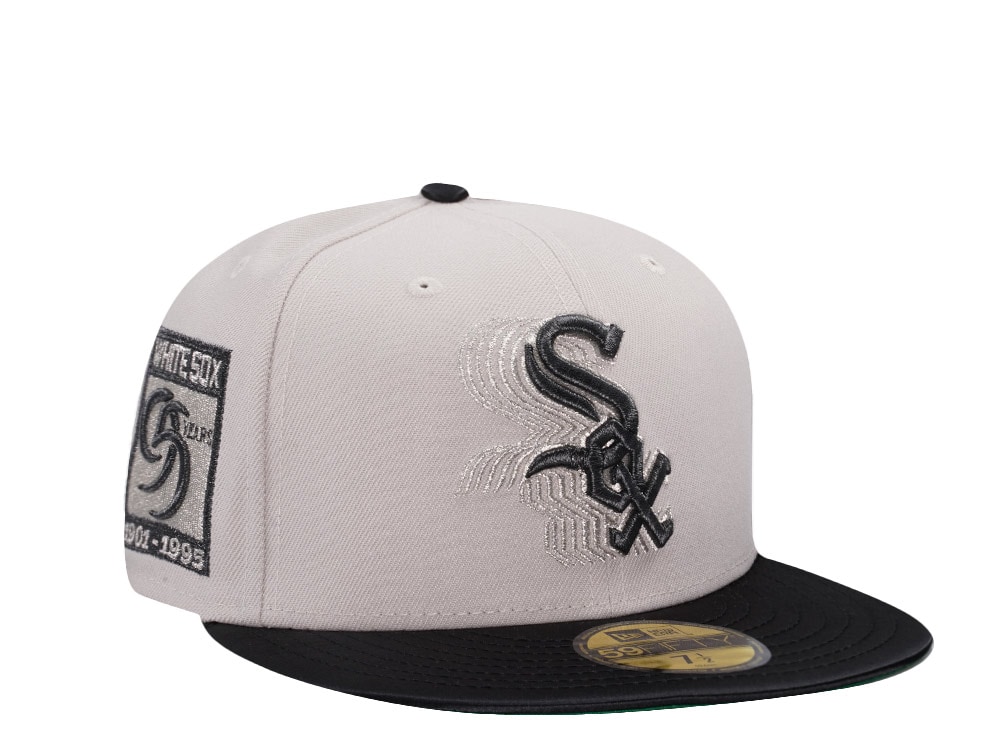 New Era Chicago White Sox 95 Years Cascading Stone Satin Brim Two Tone Edition 59Fifty Fitted Hat