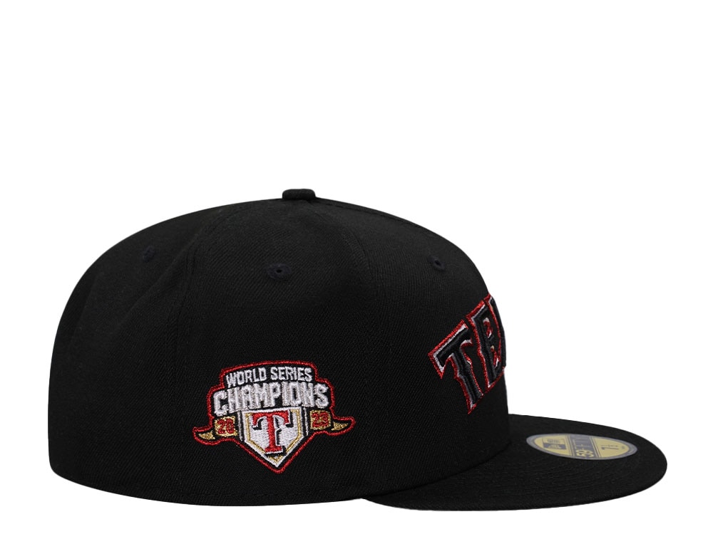 New Era Texas Rangers Horror Pack World Series 2023 Black Metallic Edition 59Fifty Fitted Hat