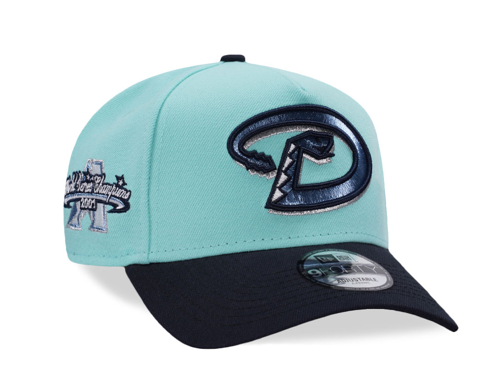 New Era Arizona Diamondbacks World Series Champions 2001 Glacier Two Tone Edition 9Forty A Frame Snapback Cap