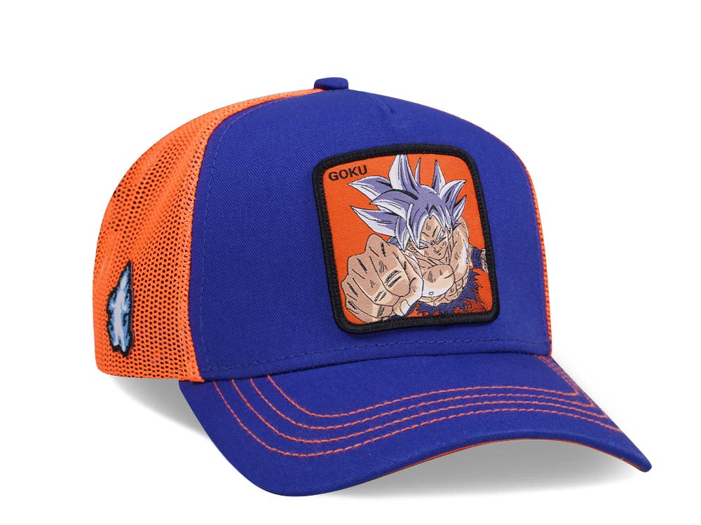 Capslab Dragon Ball Super Goku Blue/Orange Trucker Snapback Hat