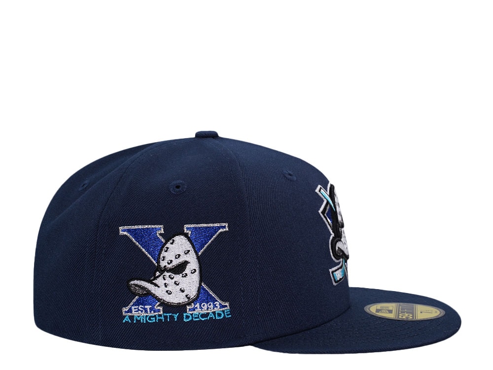 New Era Anaheim Ducks 10th Anniversary Ocean Metallic Prime Edition 59Fifty Fitted Hat