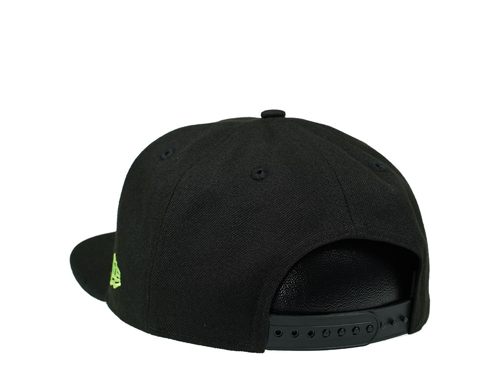 New Era Seattle Seahawks Green on Black Edition 9Fifty Snapback Hat
