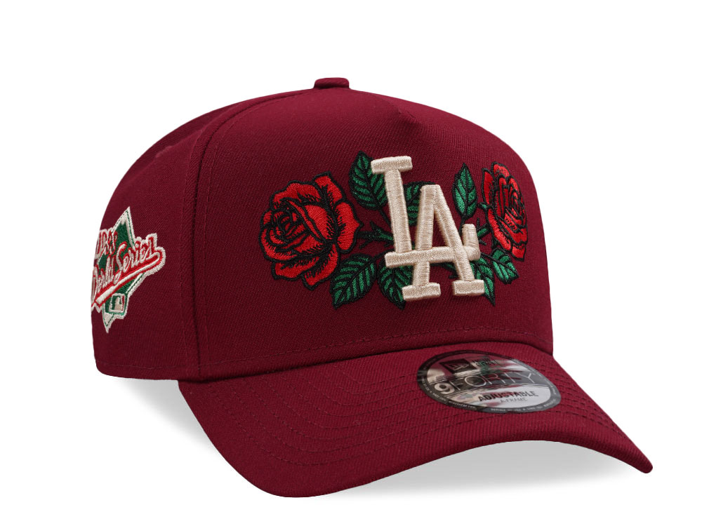 New Era Los Angeles Dodgers 1988 World Series Rose Edition 9Forty A Frame Snapback Cap