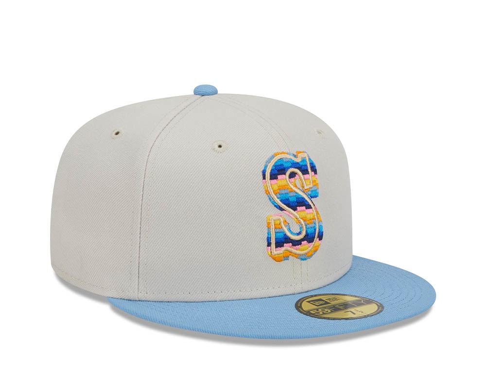 New Era Seattle Mariners Beachfront Stone Two Tone Edition 59Fifty Fitted Hat
