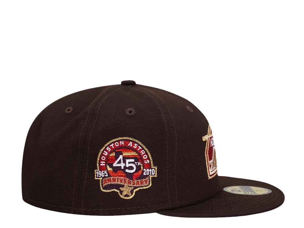 New Era Houston Astros 45th Anniversary Burnt Gold Edition 59Fifty Fitted Hat