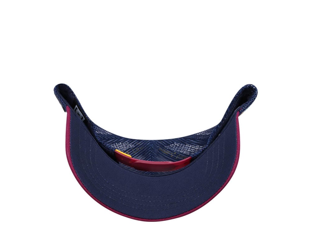 Capslab Cocktails B52 Navy Beige Burgundy Trucker Snapback Hat