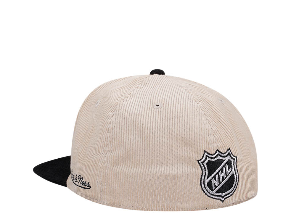 Mitchell & Ness San Jose Sharks 20th Anniversary Two Tone Cord Edition Dynasty Fitted Hat