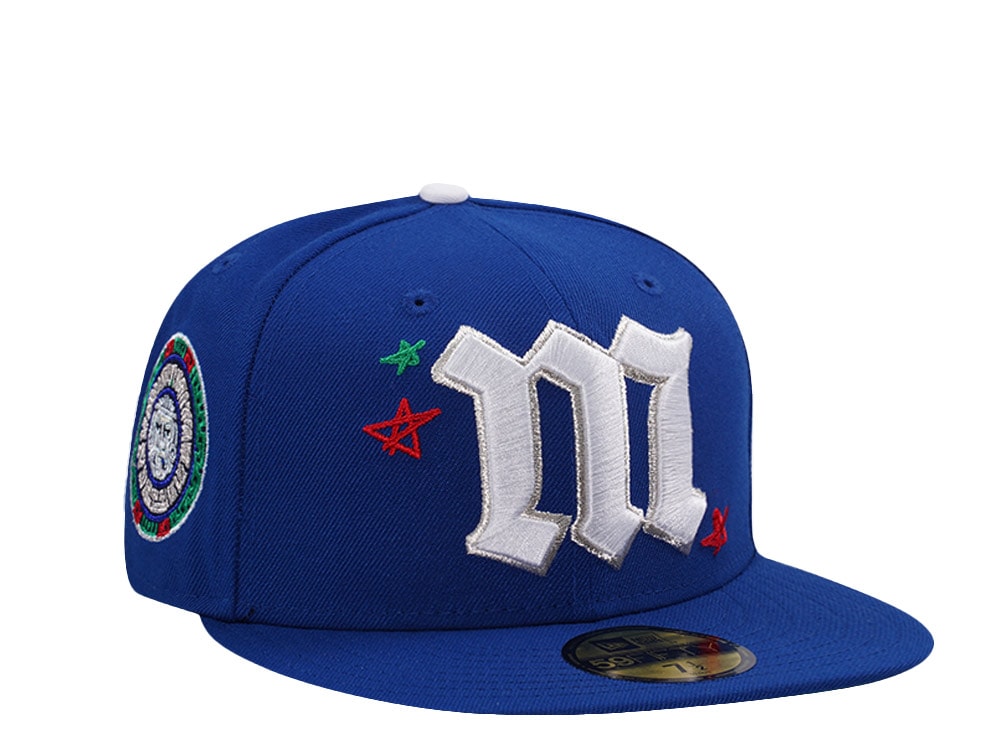 New Era Mexico Aztec Royal Blue Prime Edition 59Fifty Fitted Cap