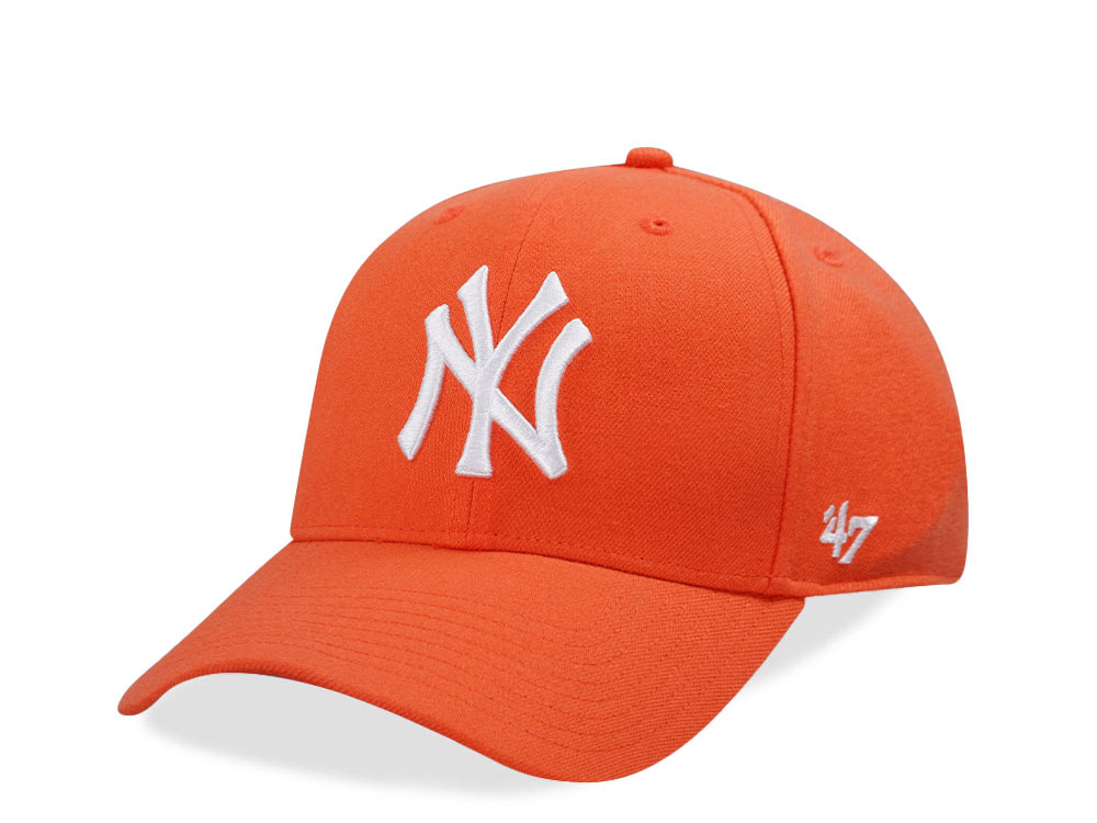 47Brand New York Yankees Orange MVP Snapback Hat