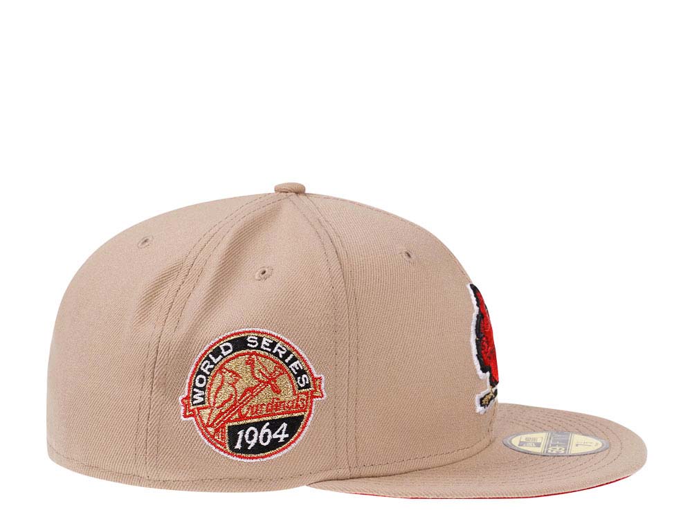 New Era St. Louis Cardinals World Series 1964 Sand Red Edition 59Fifty Fitted Hat