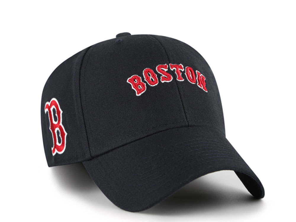 47 Brand Boston Red Sox Ballpark Script Navy Edition MVP Strapback Cap