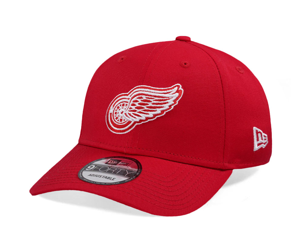 New Era Detroit Red Wings NHL Injection 2024 Scarlet 9Forty Snapback Hat