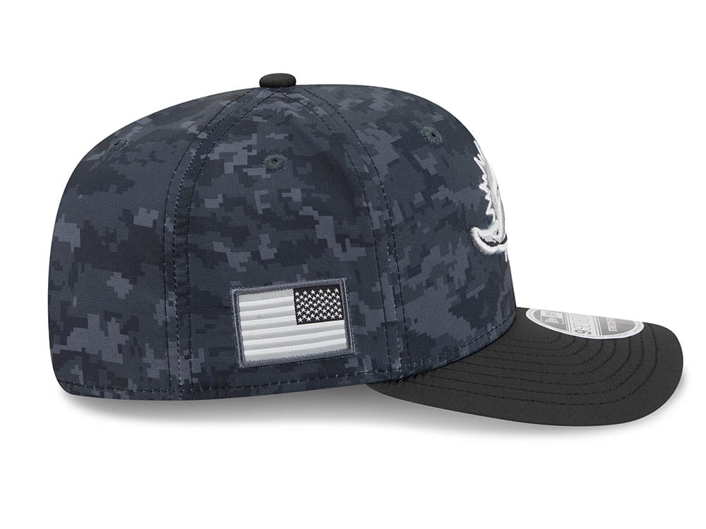 New Era Miami Dolphins NFL Salute to Service 2026 Digi Camo Black 9Seventy Stretch Snapback Cap