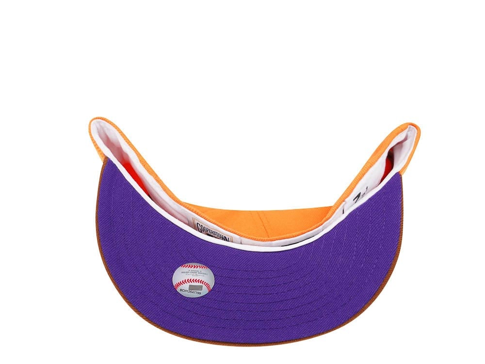 New Era Toronto Blue Jays 25th Anniversary Bourbon Tangerine Prime Edition 59Fifty Fitted Hat