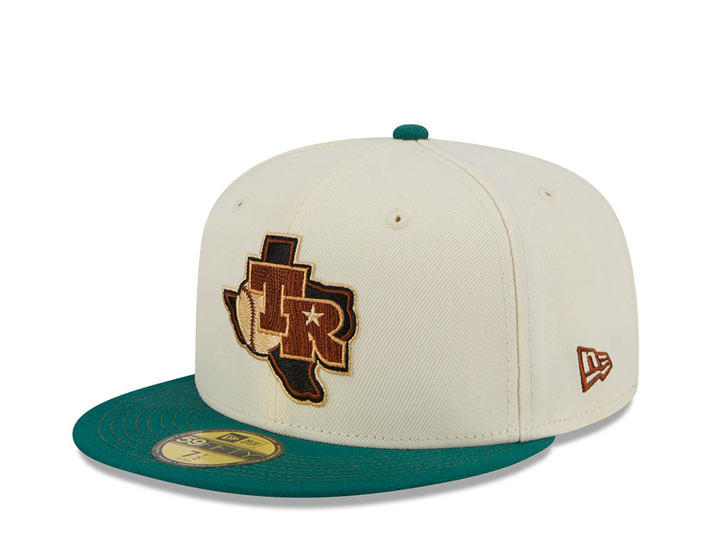 New Era Texas Rangers Arlington Stadium Stone Two Tone Edition 59Fifty Fitted Hat