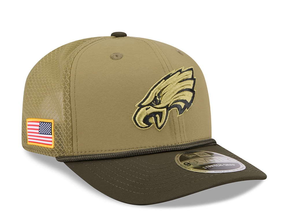 New Era Philadelphia Eagles Salute To Service 2025 9Seventy Snapback Cap