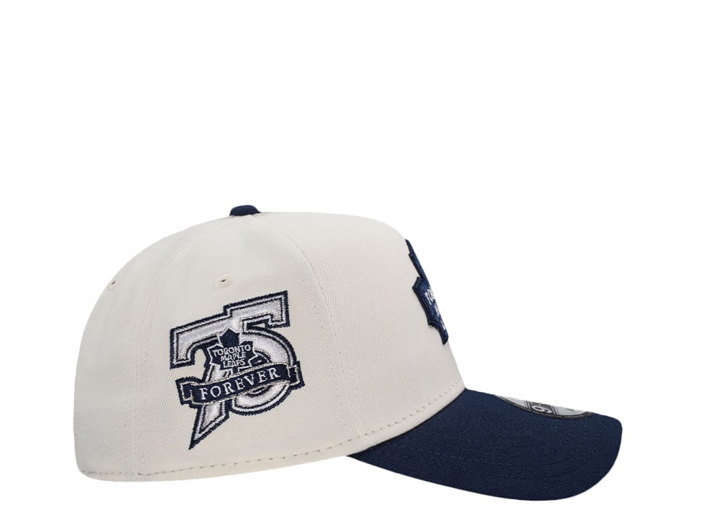 New Era Toronto Maple Leafs 75th Anniversary Chrome Two Tone Edition 9Forty A Frame Snapback Hat