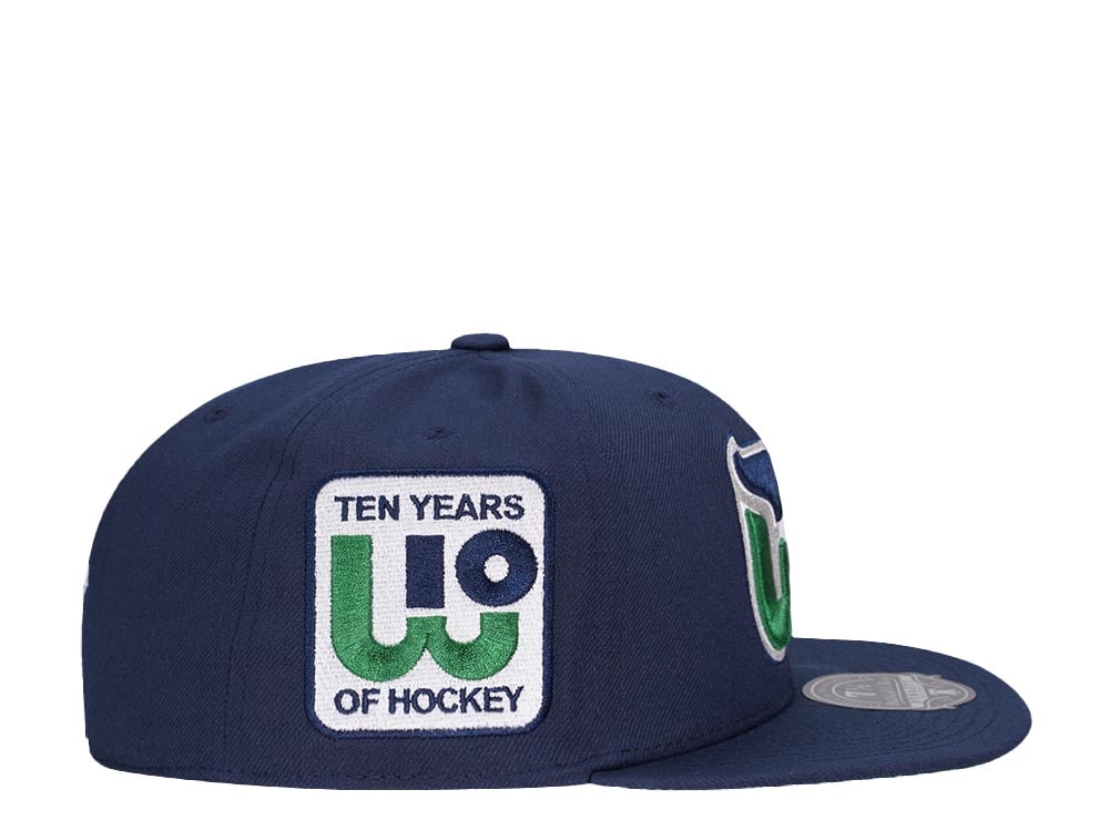 Mitchell & Ness Hartford Whalers 10 Years Vintage Edition Dynasty Fitted Hat
