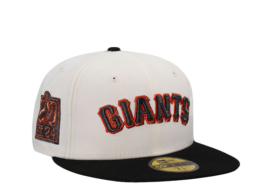 New Era San Francisco Giants 20 AT 24 Chrome Metallic Two Tone Edition 59Fifty Fitted Hat
