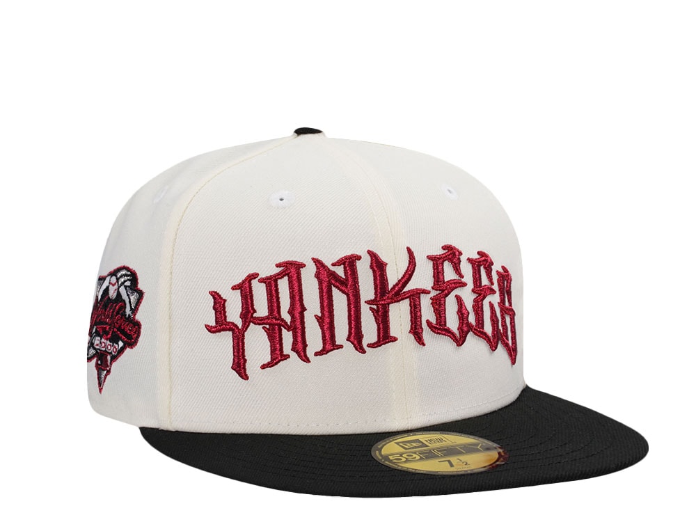 New Era New York Yankees World Series 2000 Script Chrome Two Tone Edition 59Fifty Fitted Cap