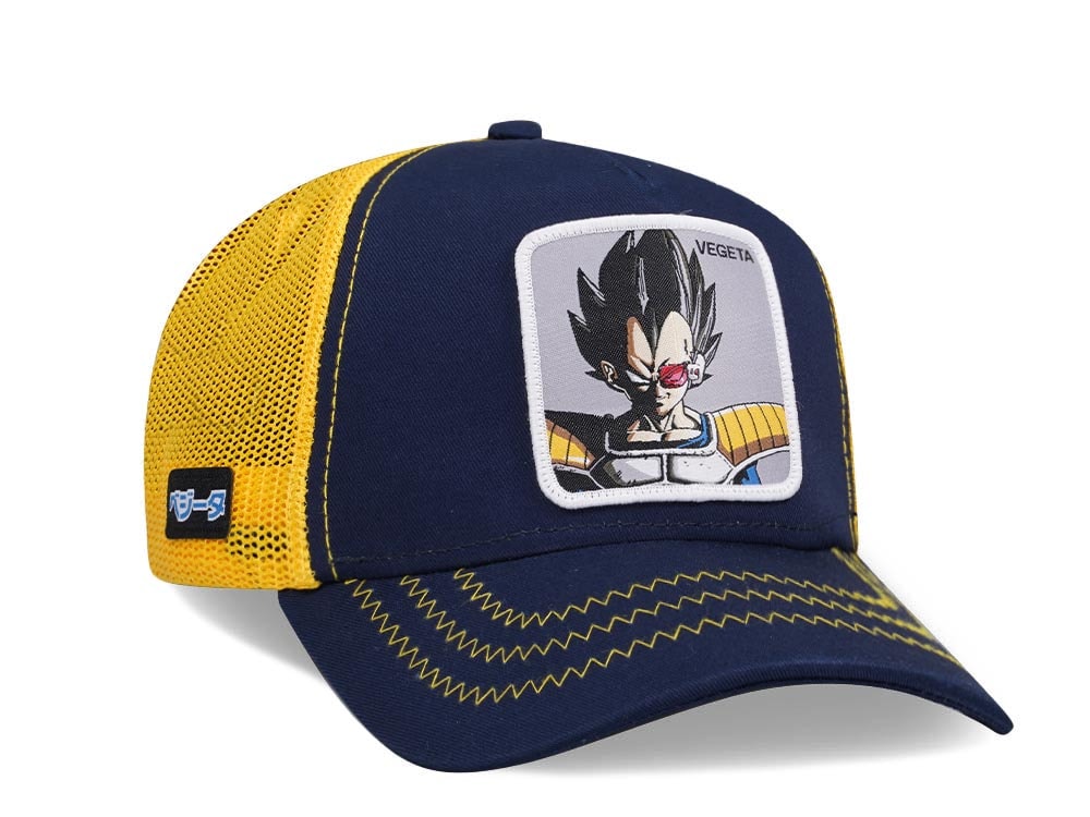 Capslab Dragon Ball Z Vegeta Blue/Yellow Trucker Snapback Hat