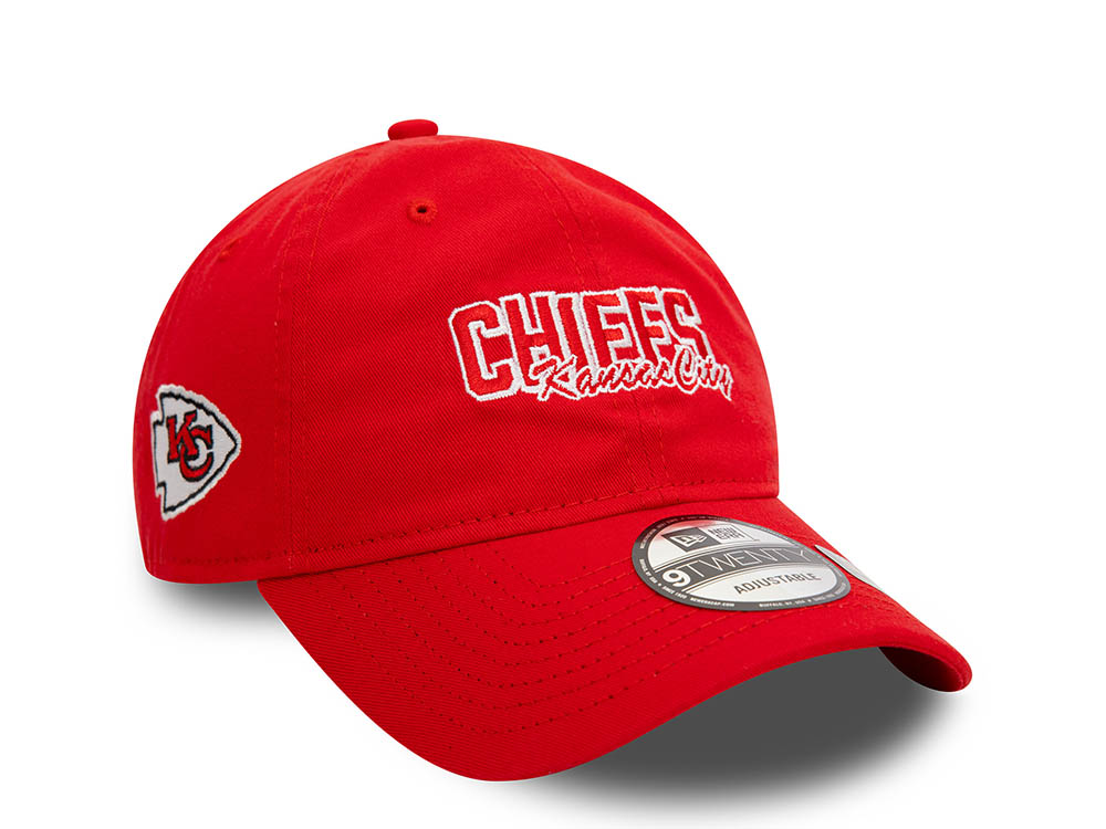 New Era Kansas City Chiefs NFL Script Red 9Twenty Strapback Hat
