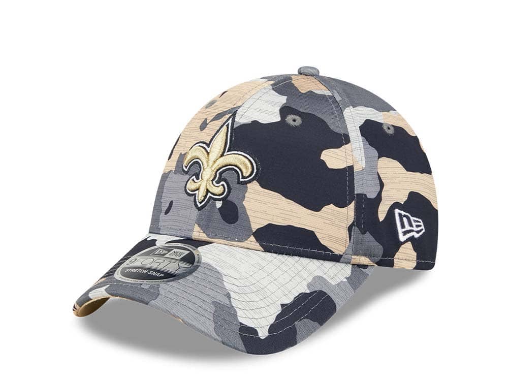 New Era New Orleans Saints NFL Training Camp 22 Camo 9Forty Stretch Snapback Hat