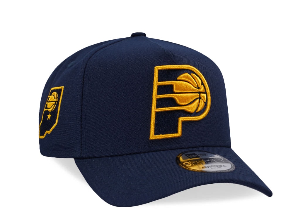 New Era Indiana Pacers Oceanside Blue Prime Edition 9Forty A Frame Snapback Hat