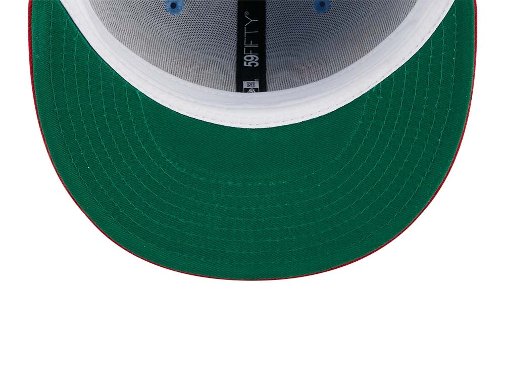 New Era Milwaukee Brewers Powder Blues Sky Throwback Edition 59Fifty Fitted Hat
