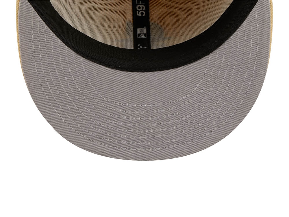 New Era Seattle Mariners 40th Anniversary Raffia Front Vegas Gold Edition 59Fifty Fitted Hat